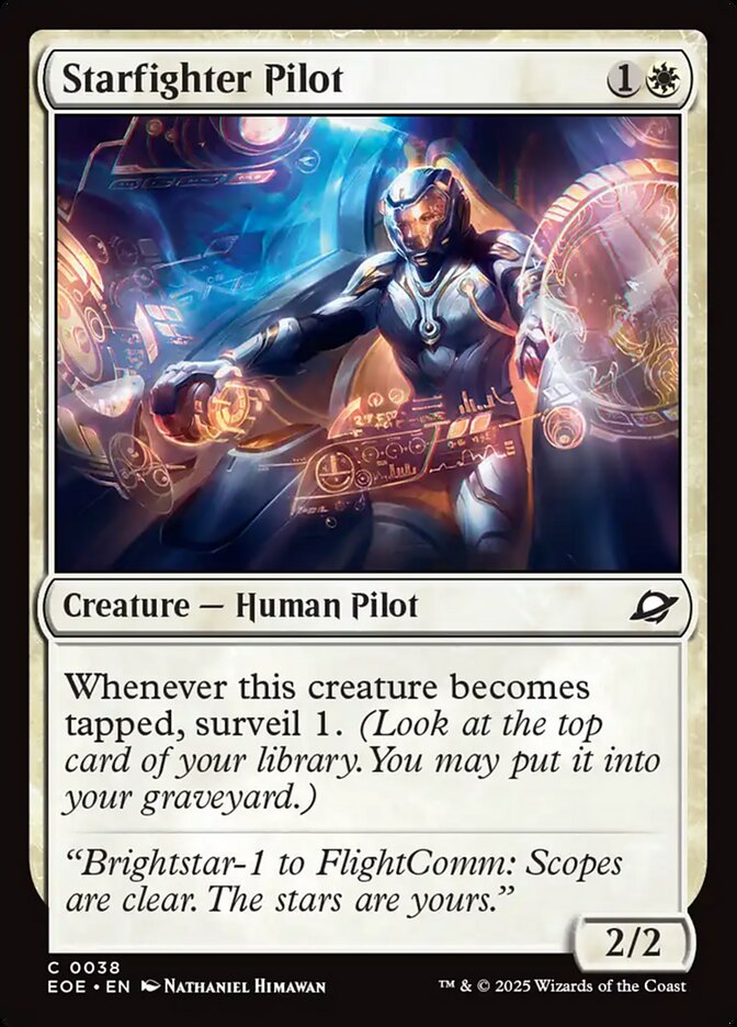 MTG Card Title: Starfighter Pilot EOE/38