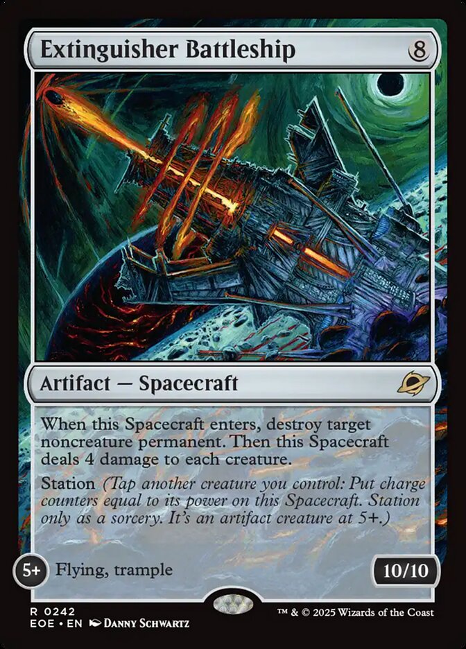 MTG Card Title: Extinguisher Battleship EOE/242