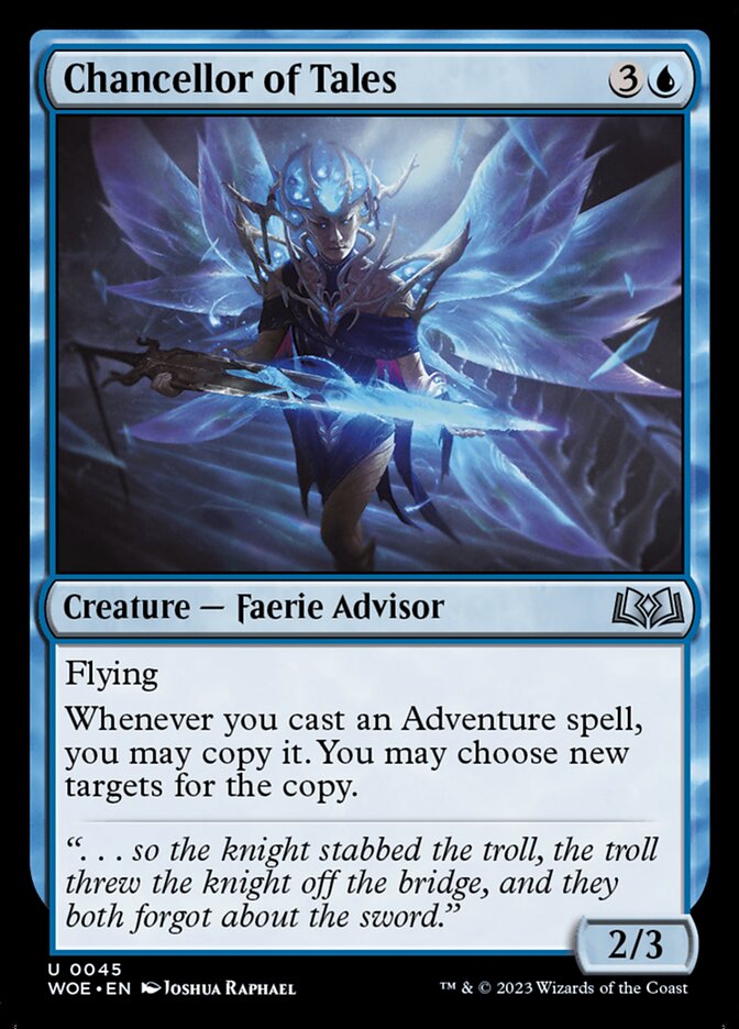 MTG Card Title: Chancellor of Tales WOE/45