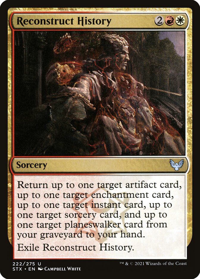 MTG Card Title: Reconstruct History STX/222